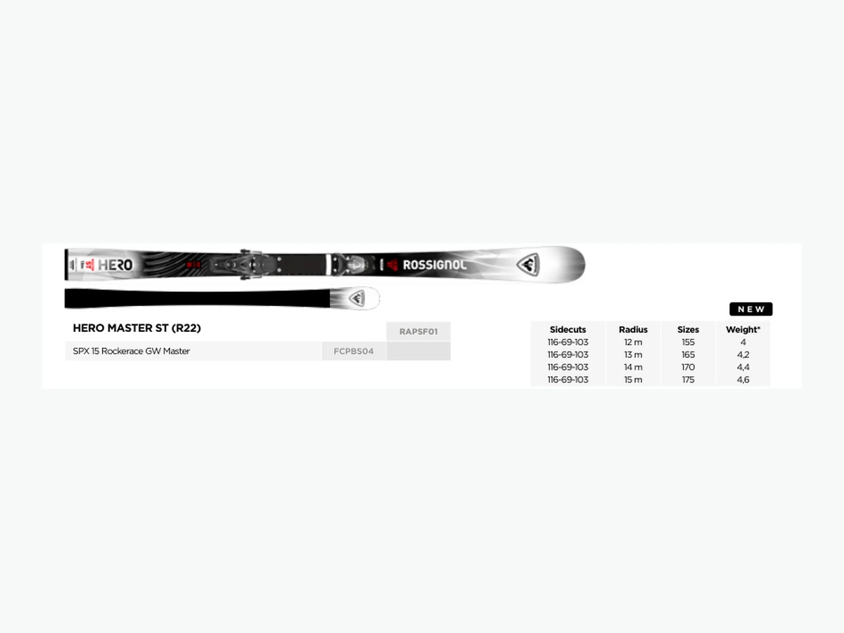 Rossignol HERO MASTER ST (R22) 26/27